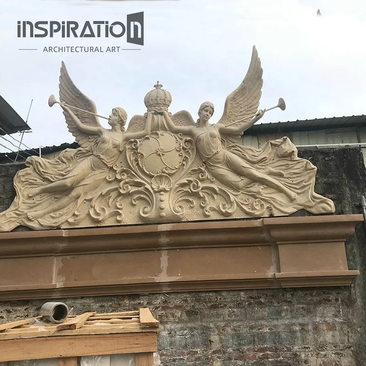 Foshan GFRC Manufacturer Custom Elements of Classical Stone Carving Column Pedestals for Sculptures