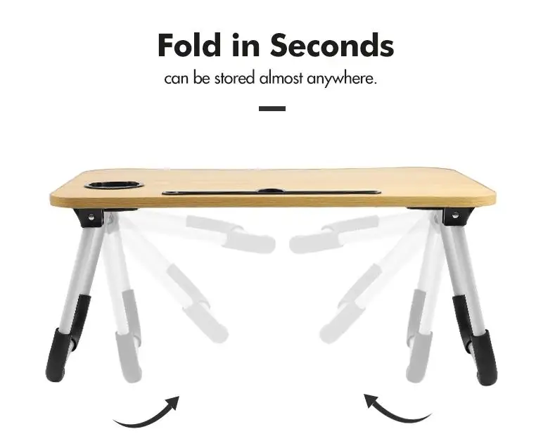 Modern Wholesale Folding Computer Table Bed Wooden Desk Minimalist Design Student Small Size Writing Desk