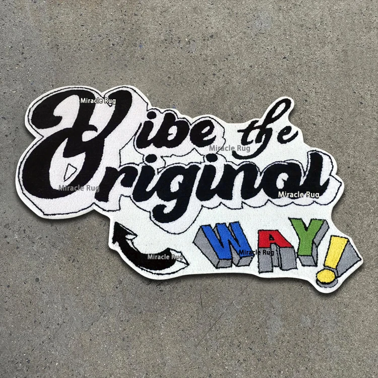 Modern Logo Miracle Custom Hand Tufted Acrylic Rugs New Carpet Custom Designer Handmade Carpets