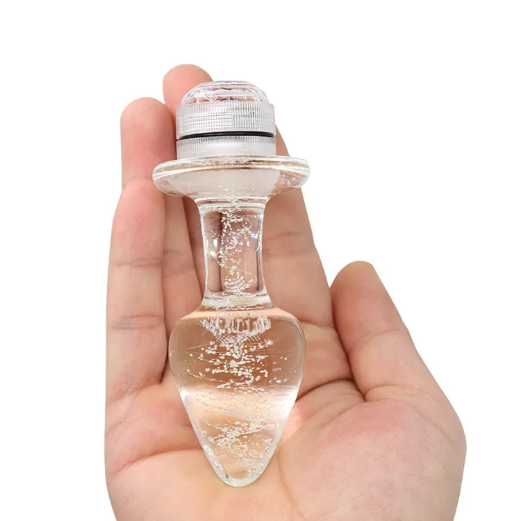 Plug Anal de Vidro com Controle Remoto, Luz LED que Muda de Cor, Massageador Luminoso, Dildo de Vidro com Luzes para Homens e Mulheres Plug Anal de Vidro com Controle Remoto, Luz LED que Muda de Cor, Massageador Luminoso, Dildo de Vidro com Luzes para Homens e Mulheres