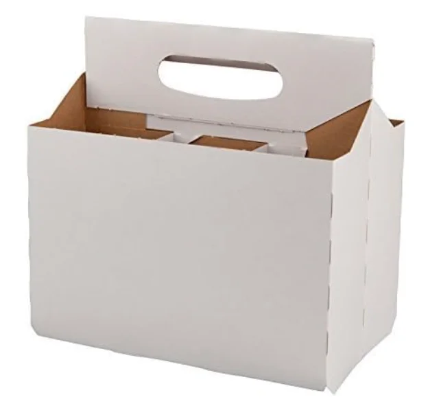 Cardboard Bottle Holder for Safe and Easy Transport  Custom 6 Pack Beer Bottle Carrier