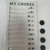 6 Magnetic White Blank Punch