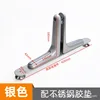 Silver screen stand-adjustable foot pads