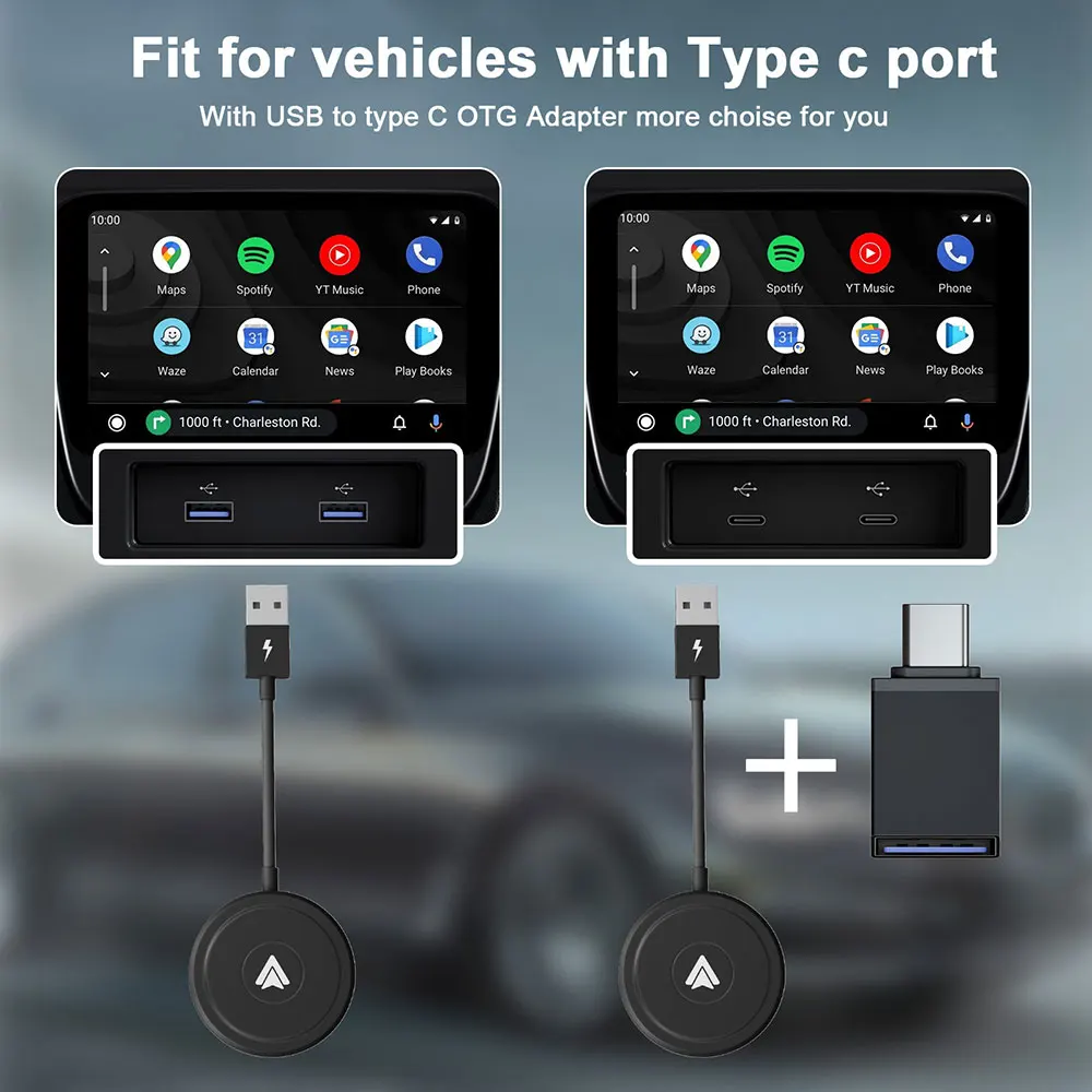 Wifi Wired To Wireless Auto Carplay Adapter For Android Dongle Usb Oem Universal Portable Module Zjq10 Laudtec details