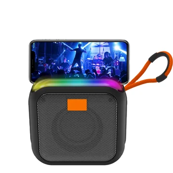 Portable Mini Speaker for Party 8W Waterproof Outdoor Portable Rgb Speaker Mini Portable Subwoofer Phone Holder