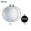 842146 - Round - No handle - 45cm - Silver + White