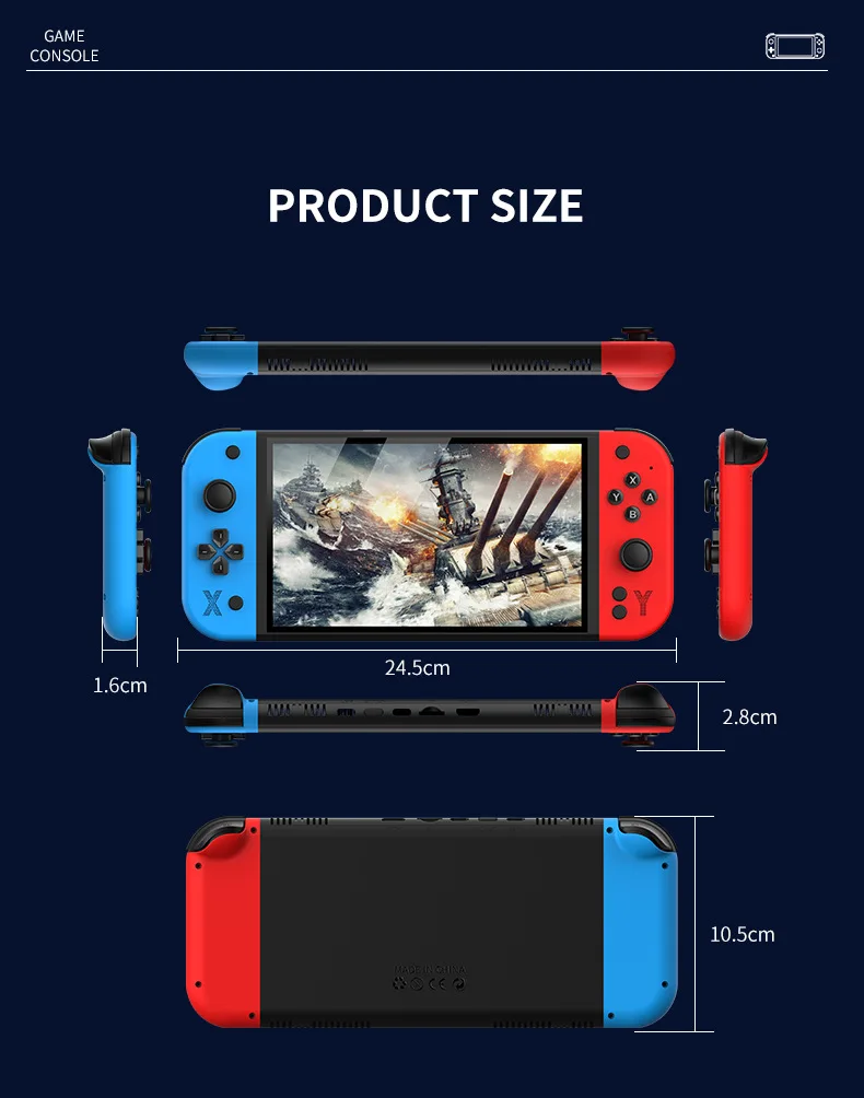 G90 7inch Portable Retro Gaming Console - High-Def Arcade