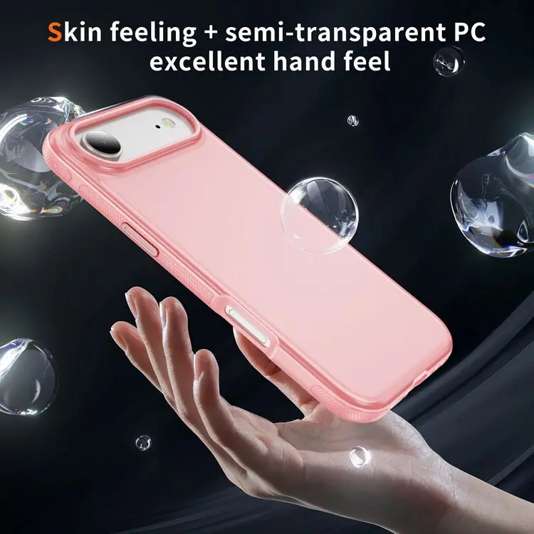 product luxury matte shockproof mobile phone case for iphone 17 pro max protective back cover with skin felling for iphone 17 air-7