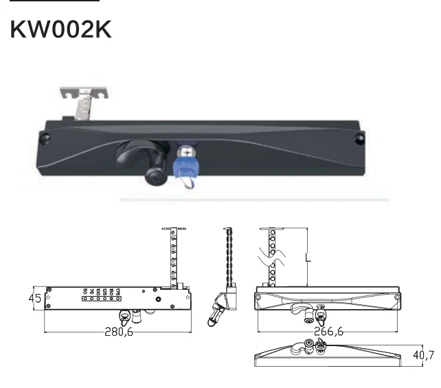 Zhenjian  Manual Window Pusher Hand Window Opener 304 Stainless Steel Lockable Chain Winder for Awning Window