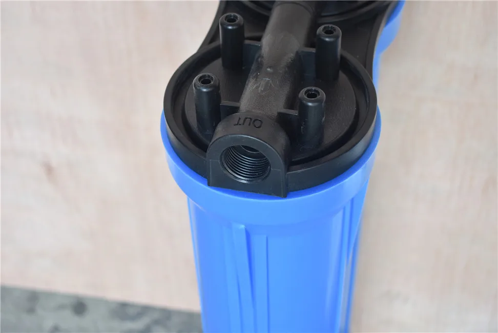 10/20 дюймовый тонкий большой синий пластиковый прозрачный фильтр Корпус питьевой воды латунный