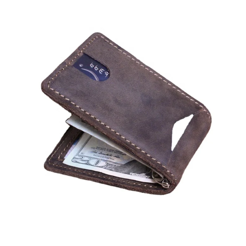 Money Clip Wallet, Personalized Leather Money Clip, Mens Money