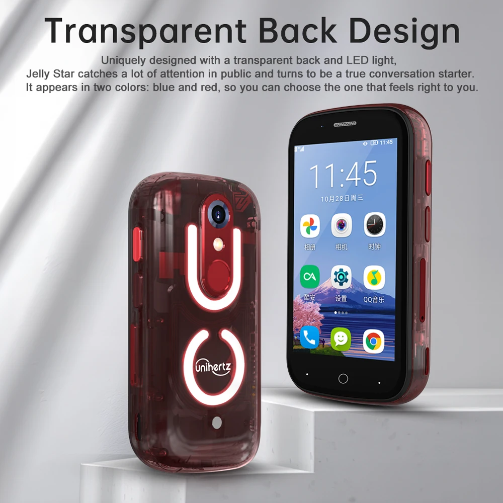 Unihertz Jelly Star Mini Smartphone - Android 13, 8GB, 256GB