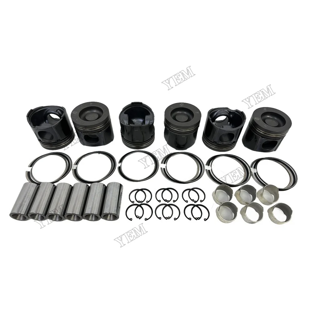 For Volvo D6D Cylinder Pistons Kit With Rings High Quality Engine Parts 3