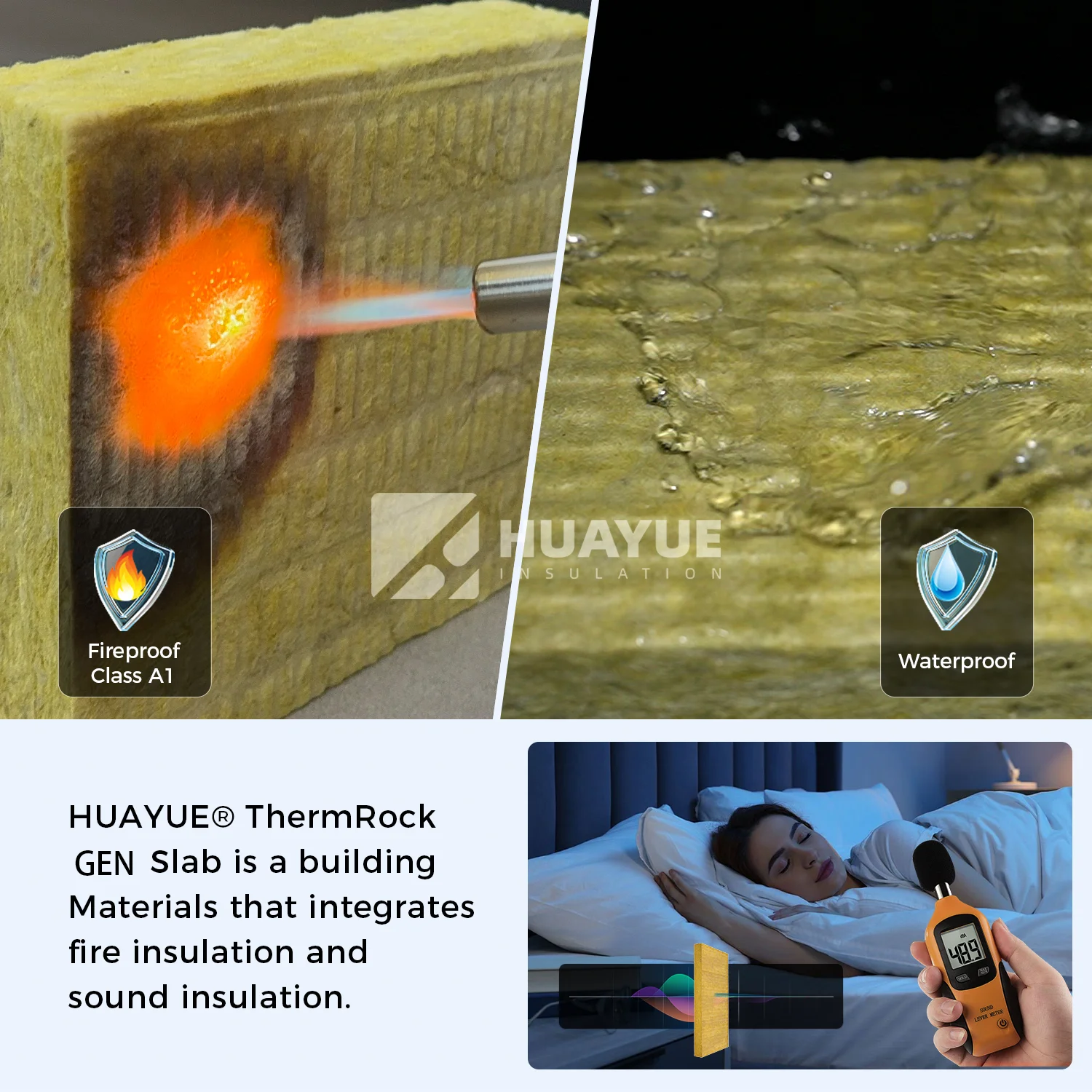 Modern Roofing Insulation Material Waterproof Board 150mm Basalt Rock Wool Sound Absorbing Thermal Insulation