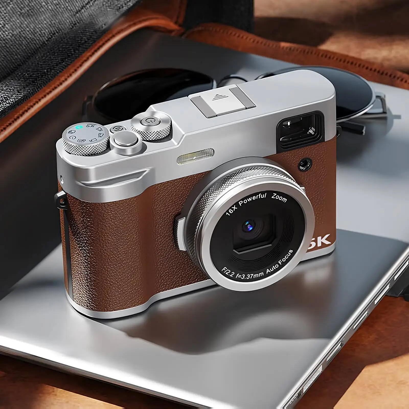 Sonida 2024 Photo Camera Wifi - 5K Retro Cameras Compact