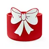 Red Cup Boots-White Bow