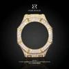 Brass Moissanite Watch Case (Gold)