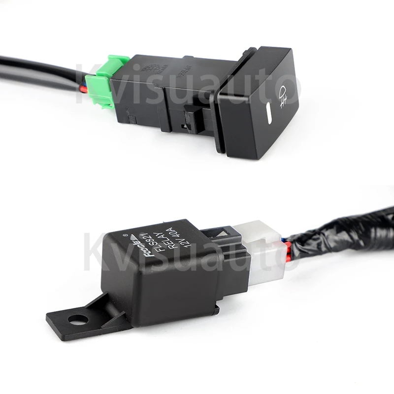 Buy H11 Fog Light Wiring Harness Sockets Wire + LED Indicators Switch