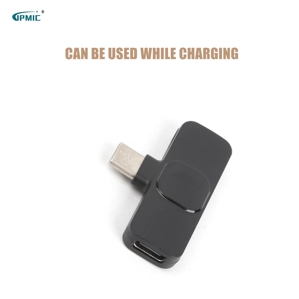 Mini Wireless Lavalier Microphone With Type C Adapter For Iphone