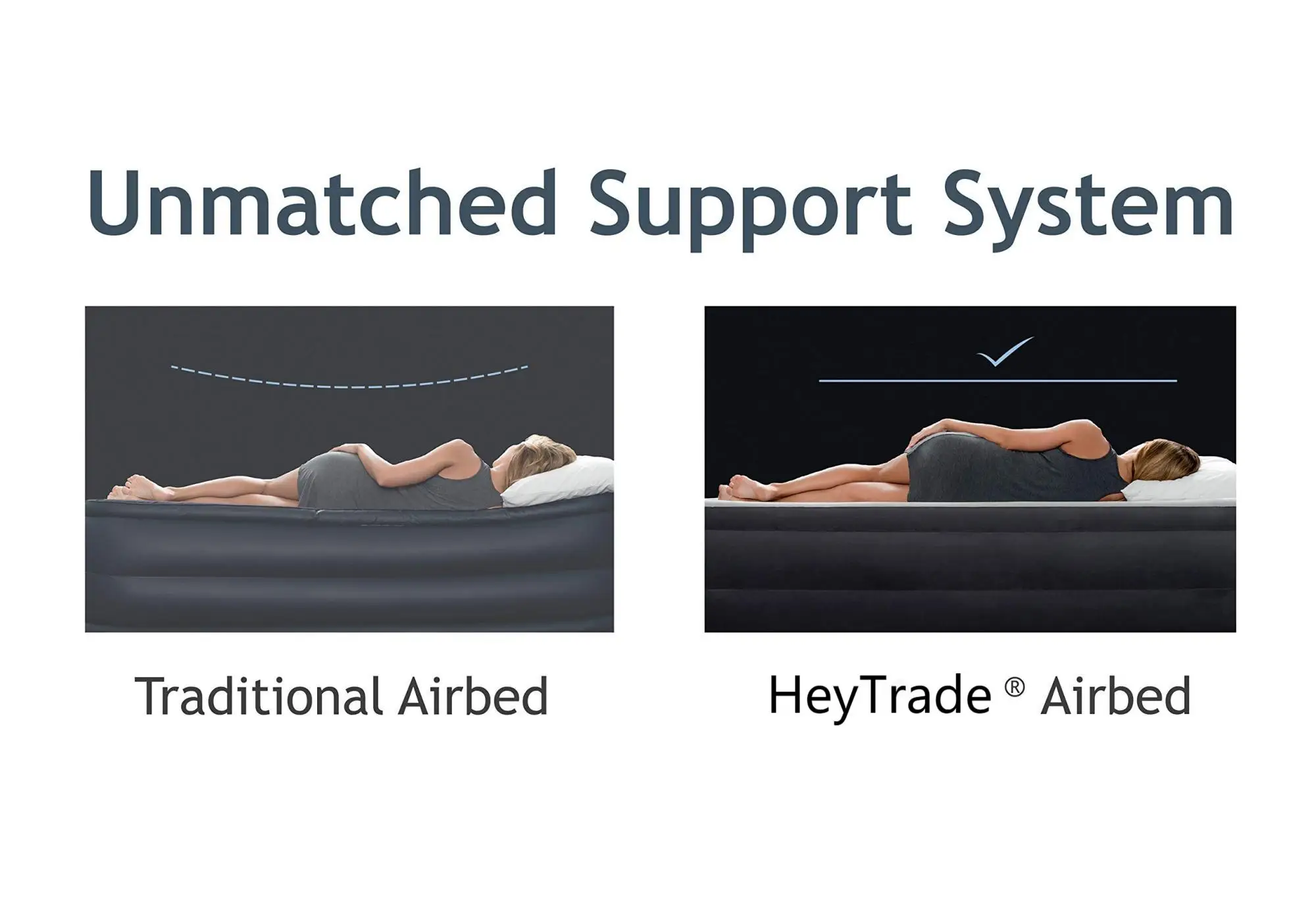 New External Air Pump Pvc Air Mattress Elevated Outdoor Double Air