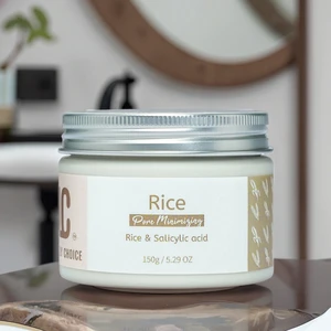 Factory Direct Pore Tightening White Clay Mask for Face Salicylic Acid Rice Extract Oil Control Deep Cleansing for Oily/ Dry