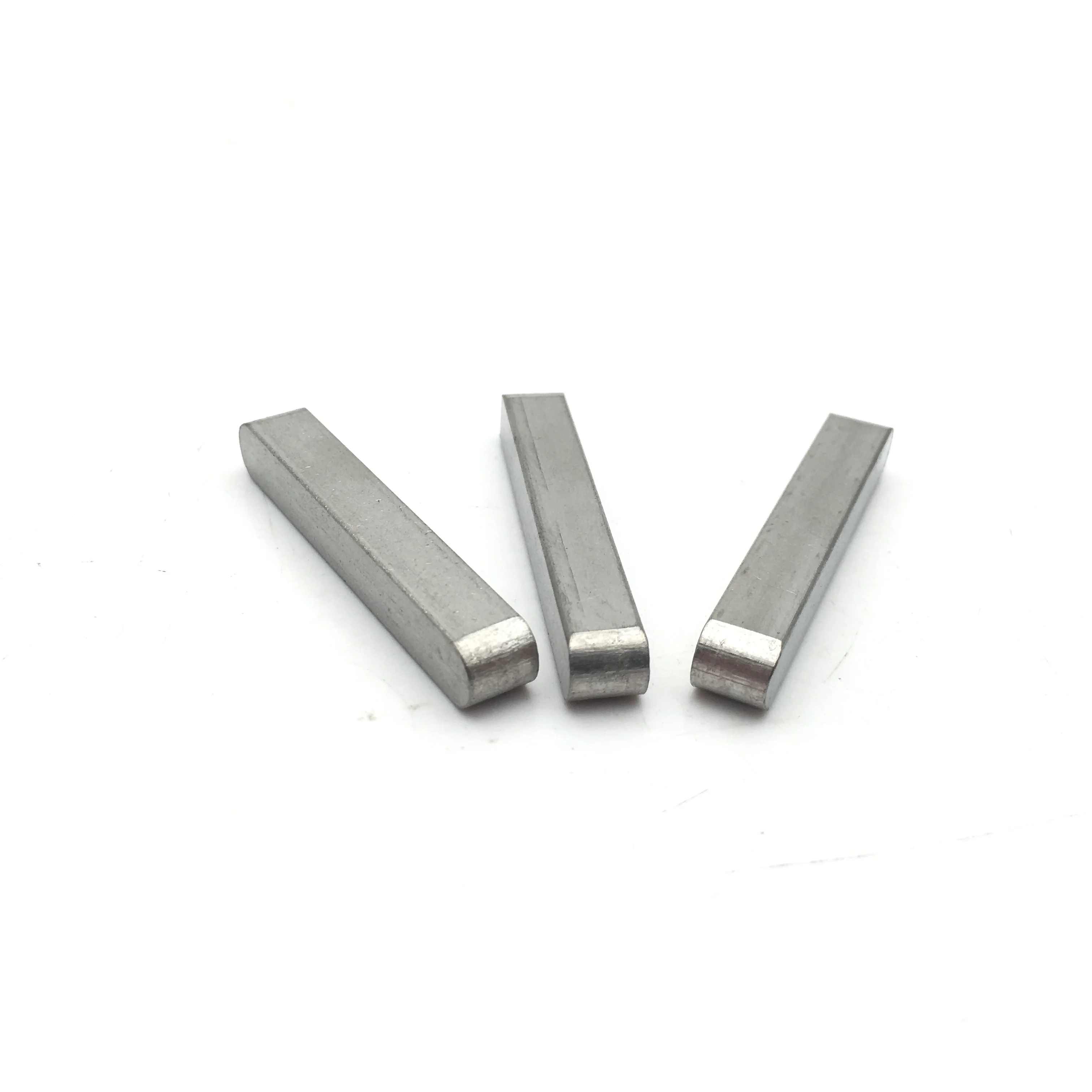 SS316 Custom Flat Keys DIN6885A Stainless Steel Round End Parallel Key