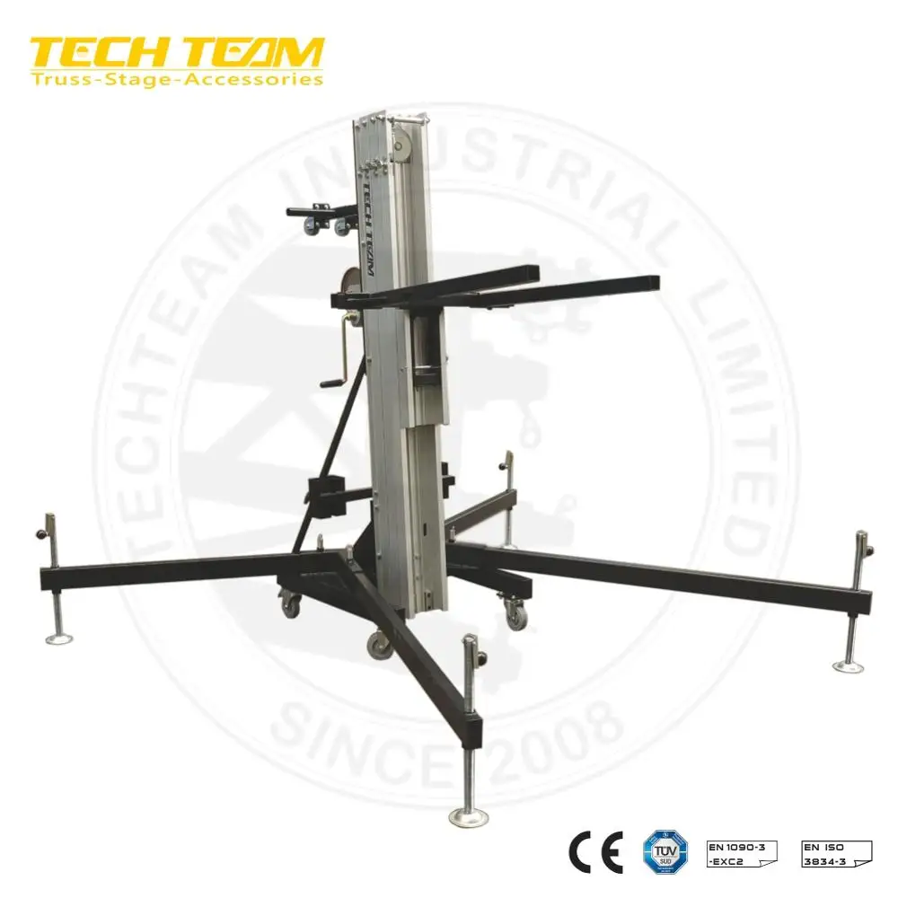 Steel Speaker Lift Tower 400kg Line Array Lifter 5.4M
