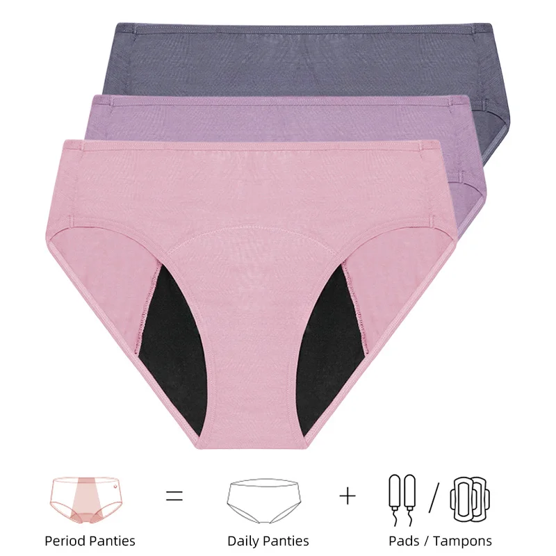 High-Waist Period Brief colour and size reference