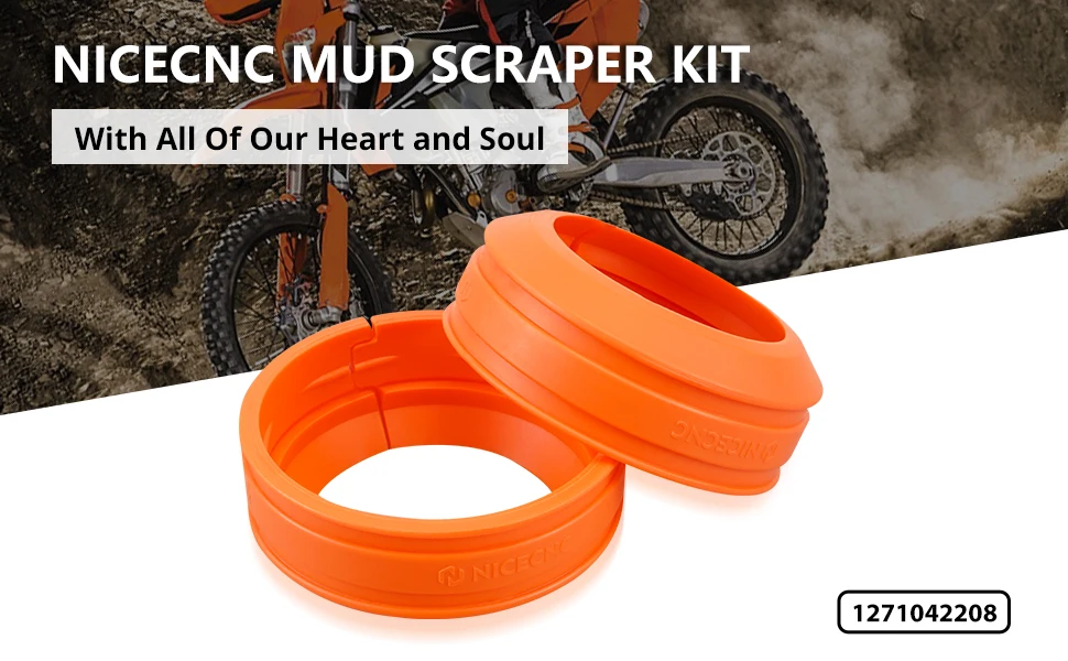 Nicecnc Front Fork Scraper Mud Scraper Kit For Ktm 125/144/150/200/250