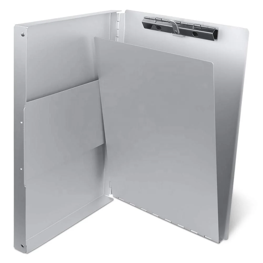 Details about   Metal Clipboard with Storage Letter Size Form Holder Portfolio Aluminum Metal 