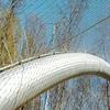 Zoo enclosure separator fence stainless steel rope mesh