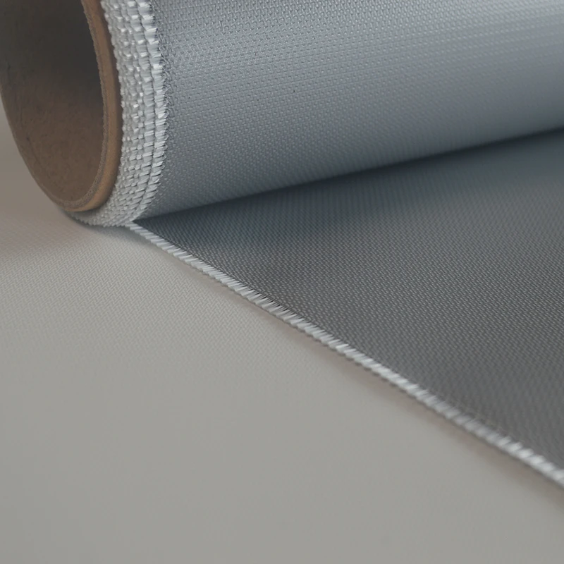 Factory Machine Fireproof Fire Resistant Silicone Coated Fiberglass Cloth for Fire Curtain Welding Protection 260 Heat