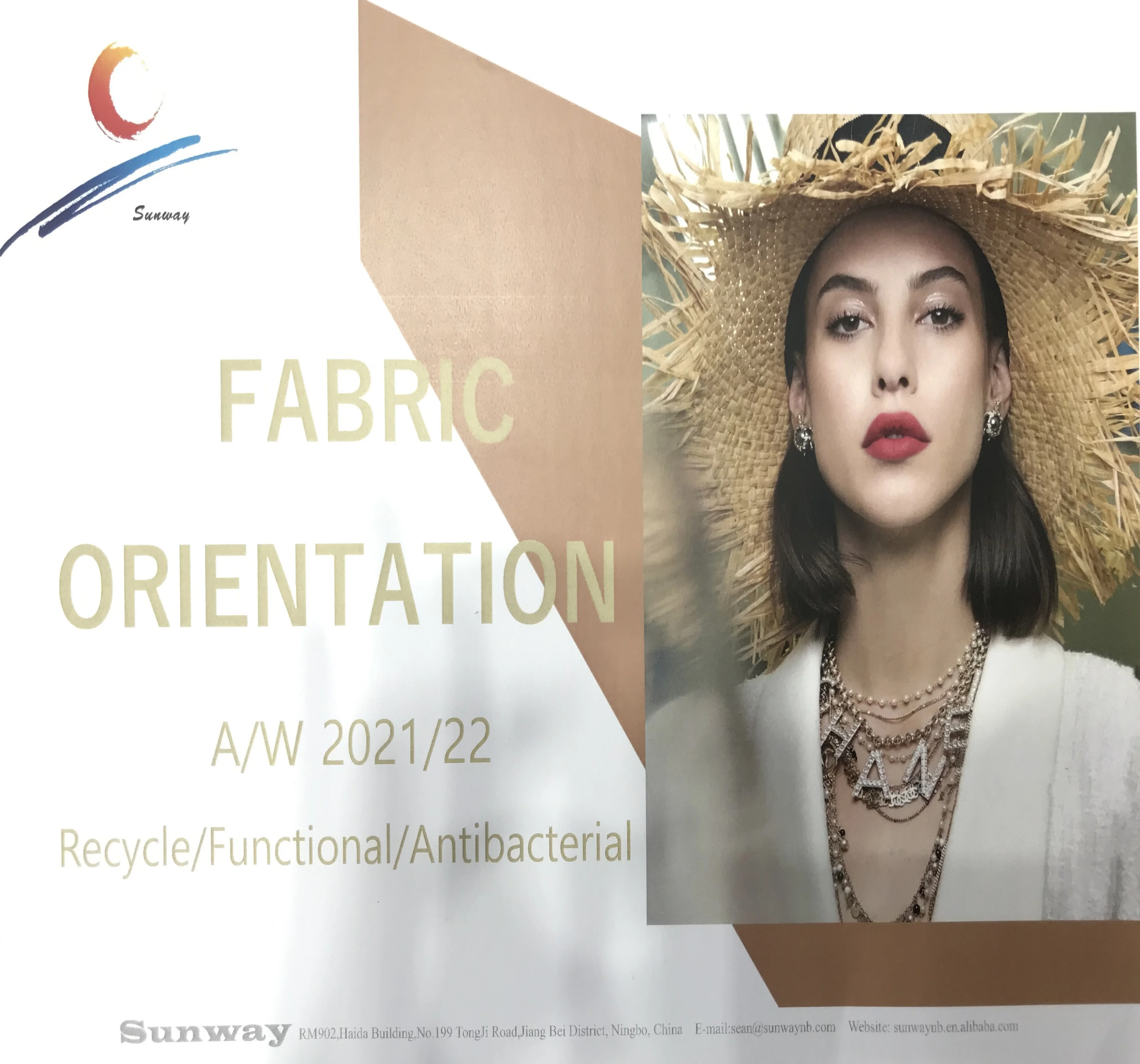 Fabric Orientation 2020/2021 Autumn/Winter Sample Book Recycle/Functional for Garment