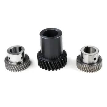 Custom CNC Machined Stainless Steel Pinion Shaft Metal Spur Gear Brass Angle Straight Bevel Gear