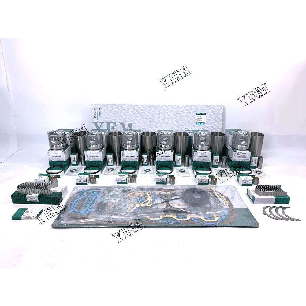 DM100 Engine Overhaul Kit With Cylinder Gasket Piston Ring Liner Engine Bearings Set for Hino Light Truck Engine