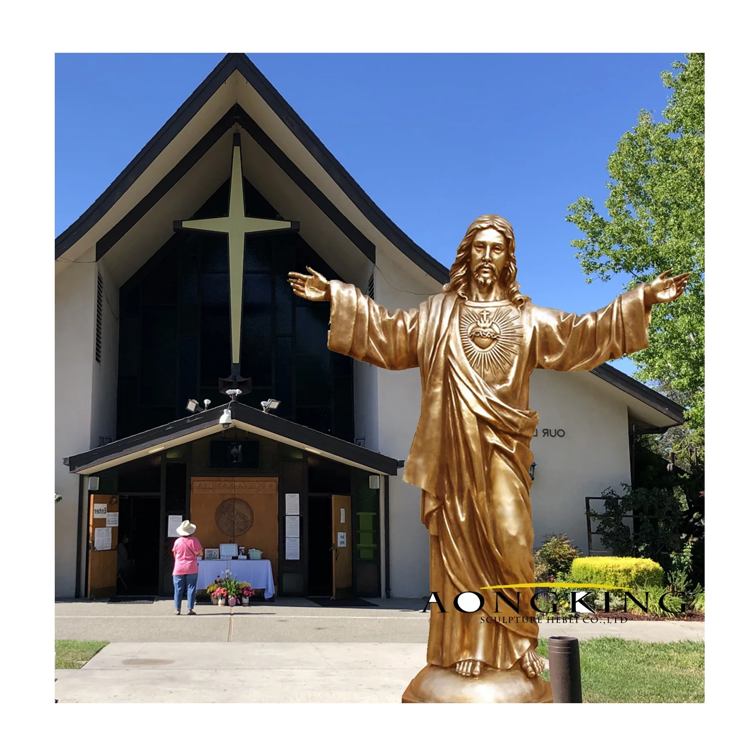 more details jesus of nazareth statue