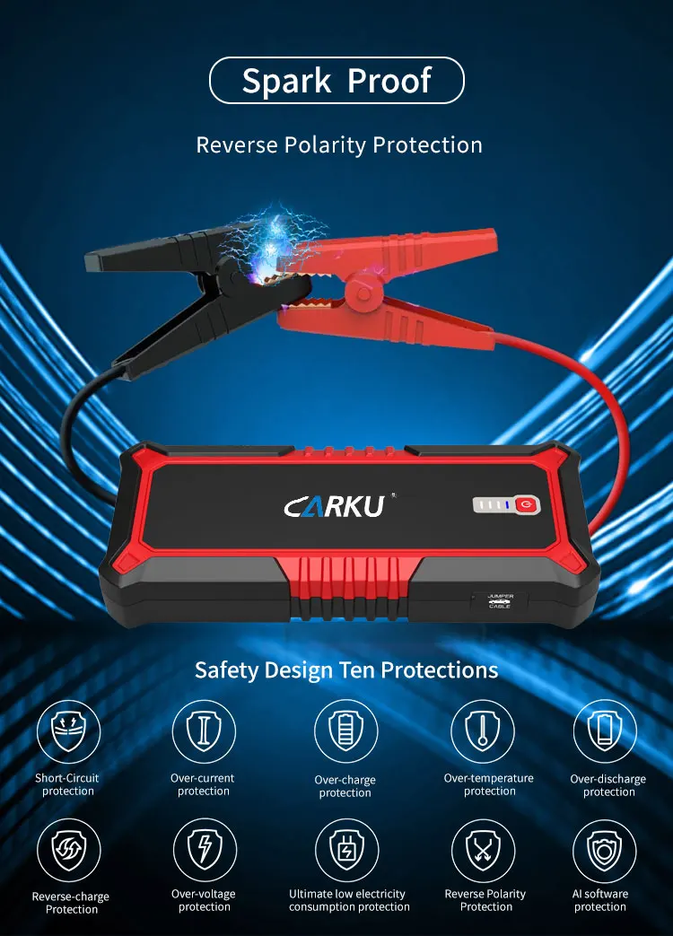 Carku 12 Volt Emergency Car Jump Starter Battery Buy Jump Starter