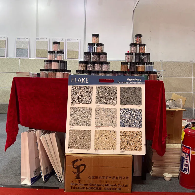 Epoxy Flakes Floor Flakes for Decorative Floors and Crafts Polymer Sheet factory