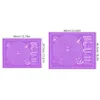 Fondo morado con letras blancas bolsa (eva 0.4mm)40*30cm