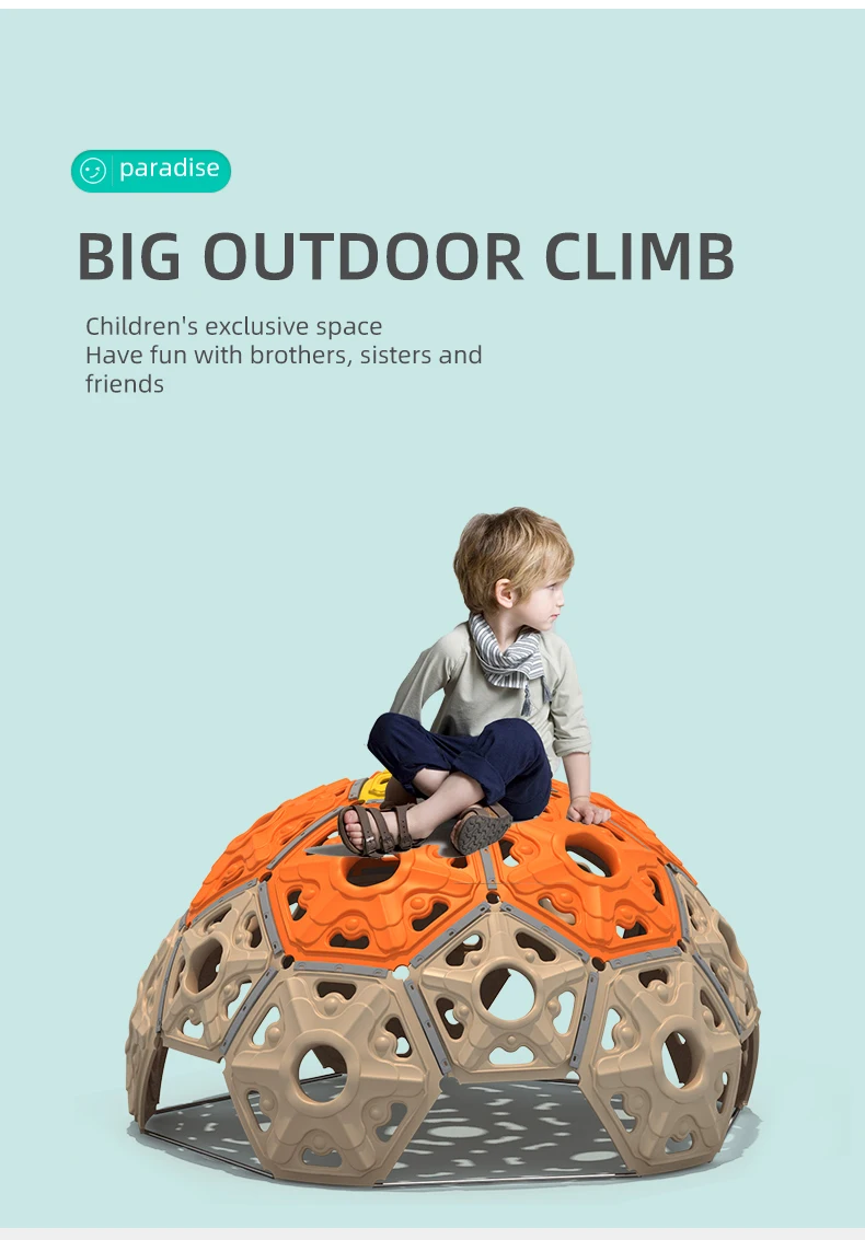 Hot Sale Outdoor Playground Half Circle Climbing  For Kids Outdoor Play Set