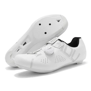 Autumn Winter Four Seasons Men's & Women's Breathable Powered Cycling Shoes Non-Locking Hard Sole Mesh Design for Summer Use