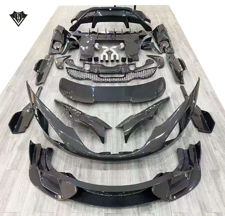 For for 720S Upgrade 765LT Style Bumper & Clips Clip-on Unpainted New Arrival 2017-2019 Car Body Kit