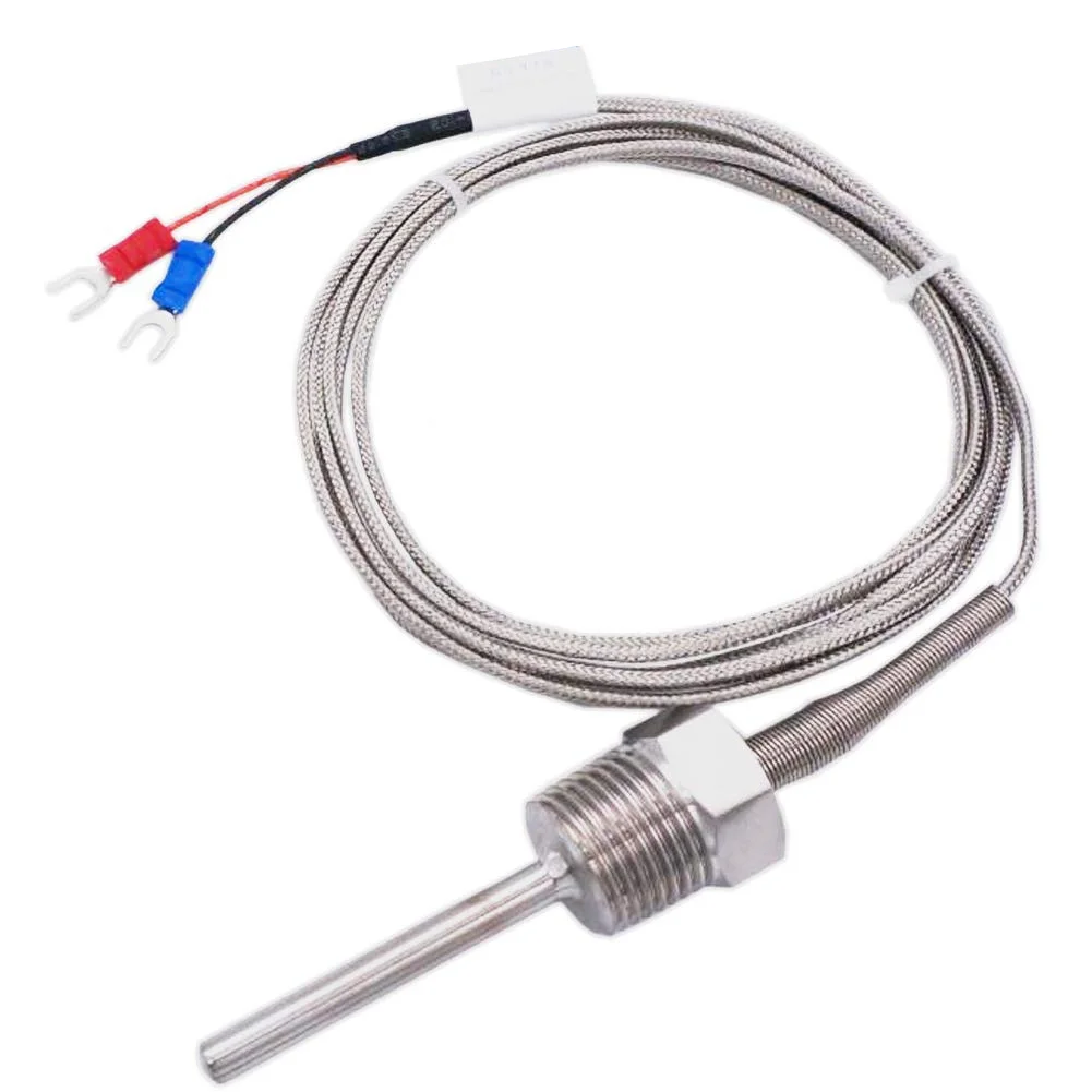Termocoppia Tipo K Filettata M8 - Sonda 200mm, Cavo 1m, Range 0-400°C, Sensore Di Temperatura - 3