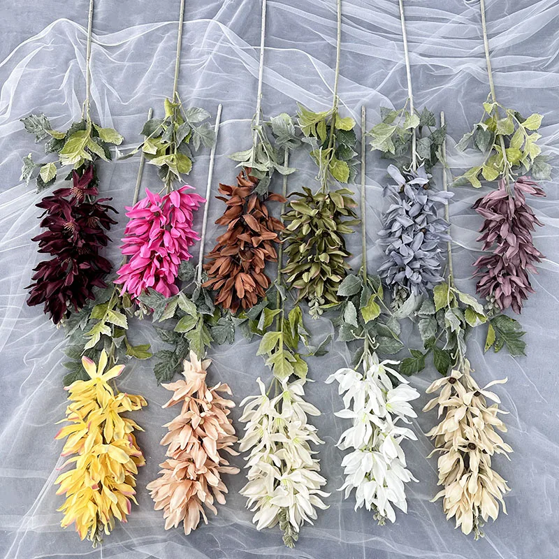 With Popular Discount Meichang Qiansi Orchid Artificial Silk Flower For