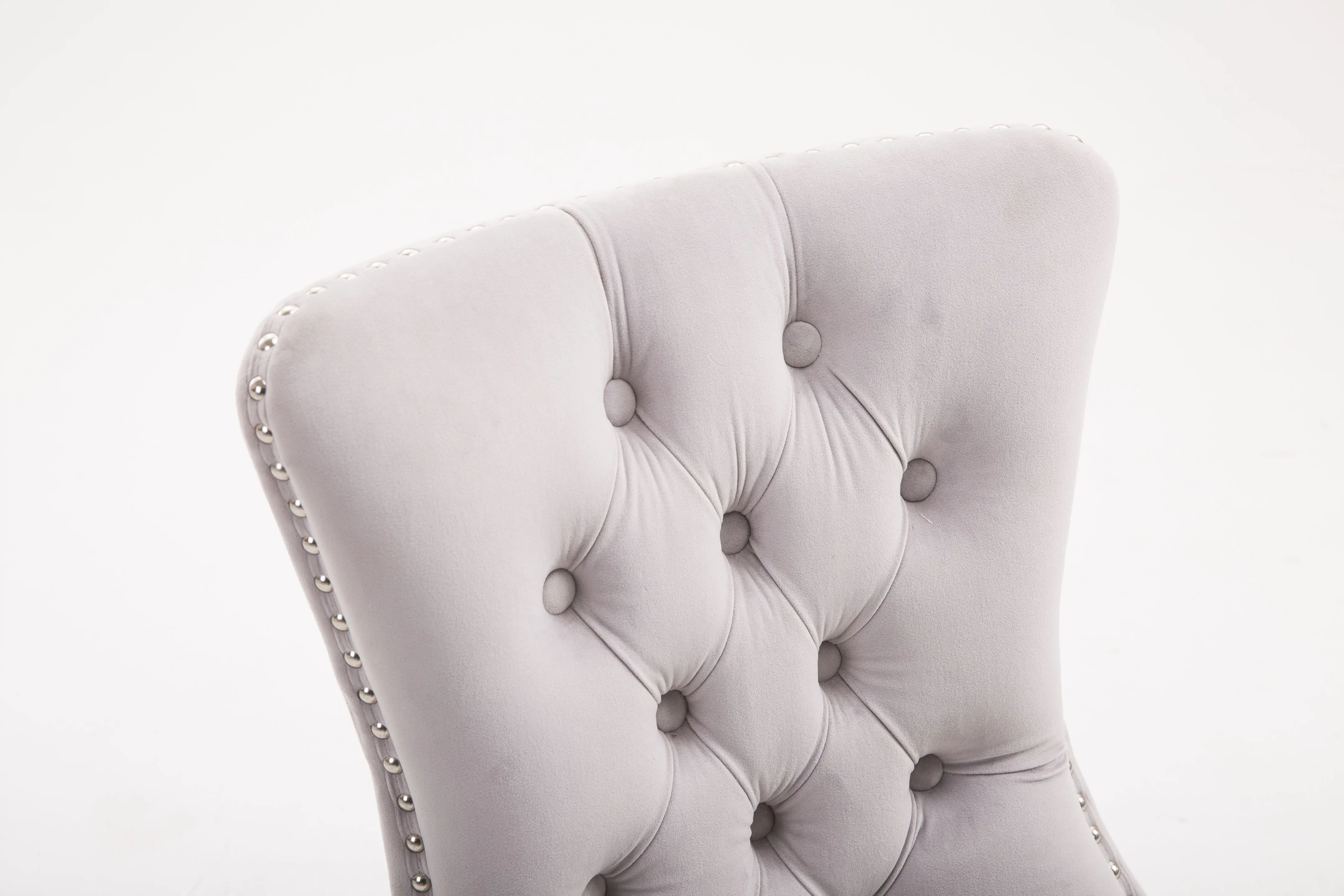 Modern Dining Room Set Furniture Upholstered Linen Fabric High Back Dining Table Chair manufacture