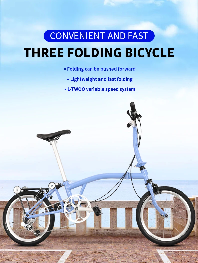 KOSDA Factory hot selling bicycle folding bike factory price 16 inch steel mountain folding bicycle