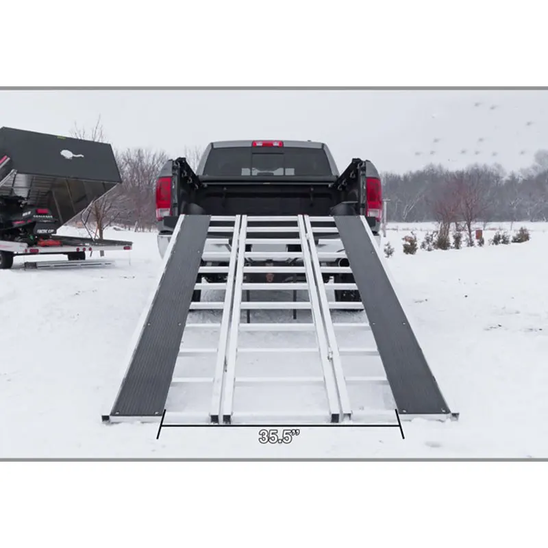 Universal Tri-Fold Aluminum ATV & Golf Cart Ramps - 1500lb