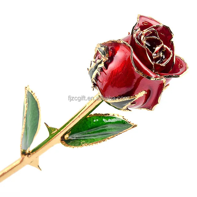 2025 Hot Sale 24K Gold Dipped Rose Gifts Forever Bud Flower Plated Real Rose Valentine's Day Gifts