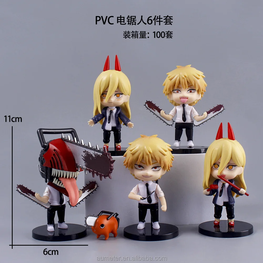 2023 New Cartoon Chainsaw Man Pvc Anime Figure Denji Power Action