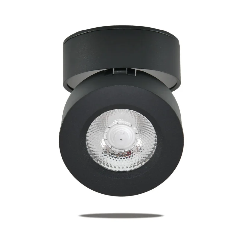 360 Degree Adjustable Rotatable Surface Mounted Cylinder 10W Foldable Led Ceiling Wall Cob Spotlight for Home Shop Hotel